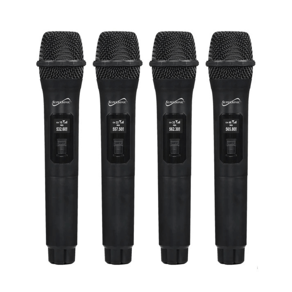 Supersonic 4 Channel 2.4G Wireless Microphone System