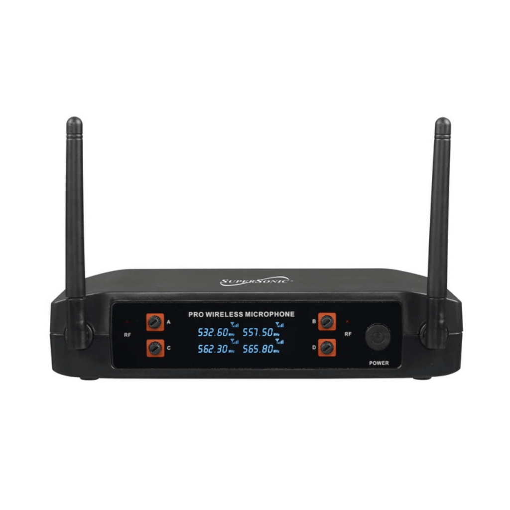 Supersonic 4 Channel 2.4G Wireless Microphone System